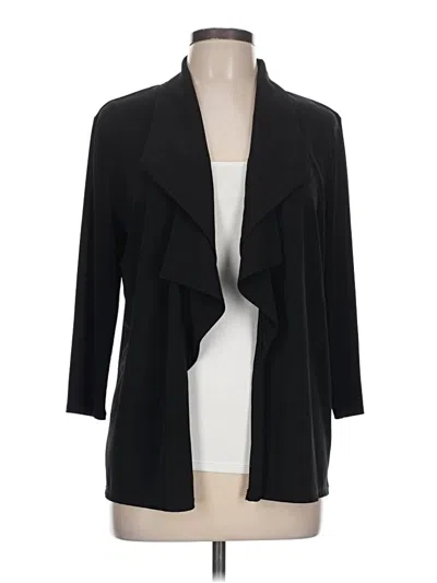 Pre-owned Ellen Tracy Cardigan Sweater In Black