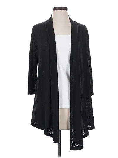 Pre-owned Ellen Tracy Cardigan Sweater In Black