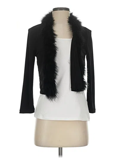 Pre-owned Ellen Tracy Cardigan Sweater In Black