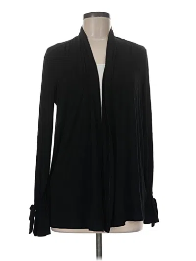 Pre-owned Ellen Tracy Cardigan Sweater In Black