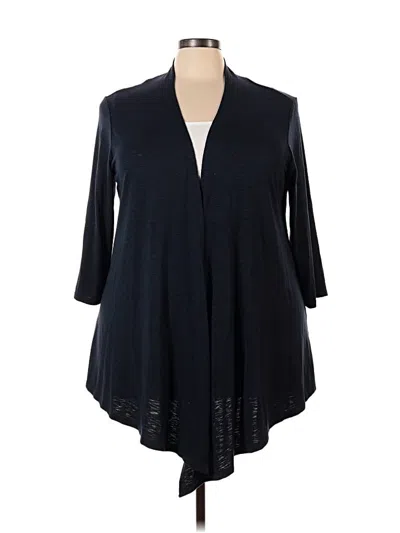 Pre-owned Ellen Tracy Cardigan Sweater In Blue