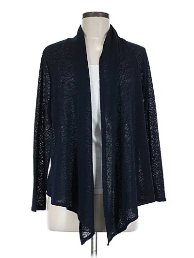 Pre-owned Ellen Tracy Cardigan Sweater In Blue
