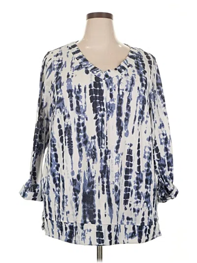 Pre-owned Ellen Tracy Cardigan Sweater In Blue