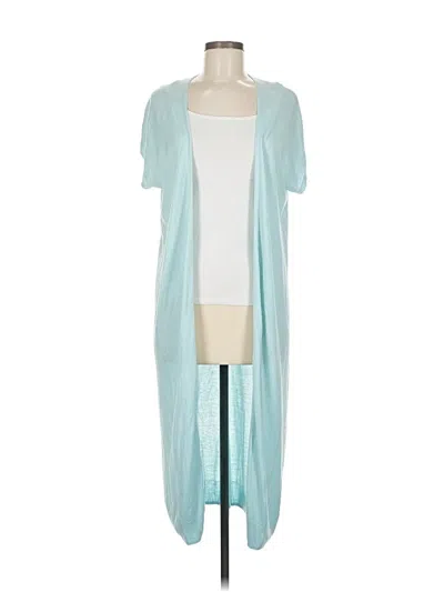 Pre-owned Ellen Tracy Cardigan Sweater In Blue