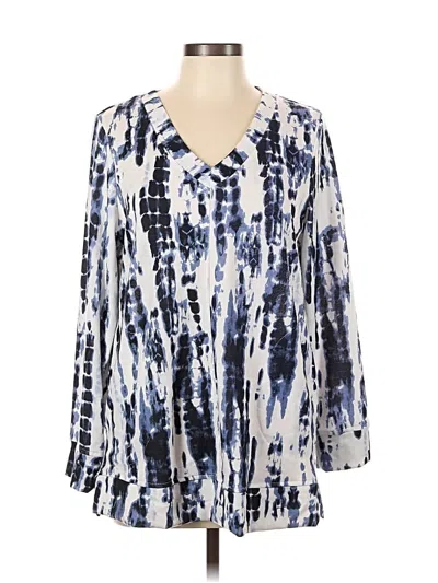 Pre-owned Ellen Tracy Cardigan Sweater In Blue