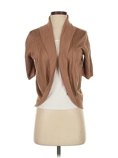 Pre-owned Ellen Tracy Cardigan Sweater In Brown