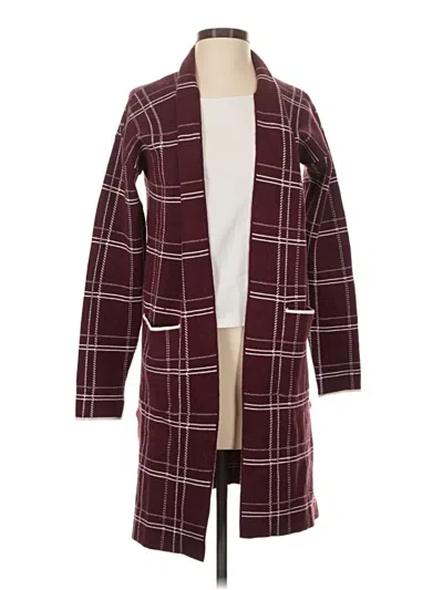 Ellen Tracy Cardigan Sweater In Burgundy