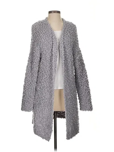 Pre-owned Ellen Tracy Cardigan Sweater In Gray