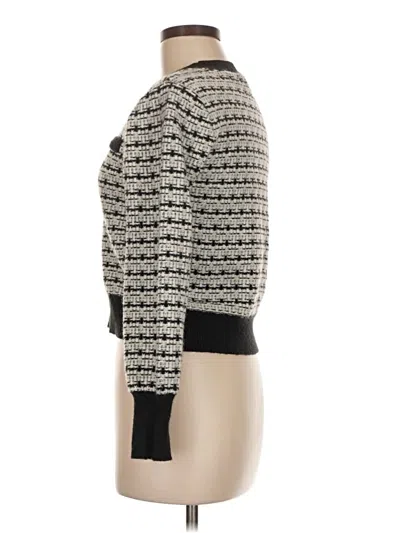 Pre-owned Ellen Tracy Cardigan Sweater In Gray