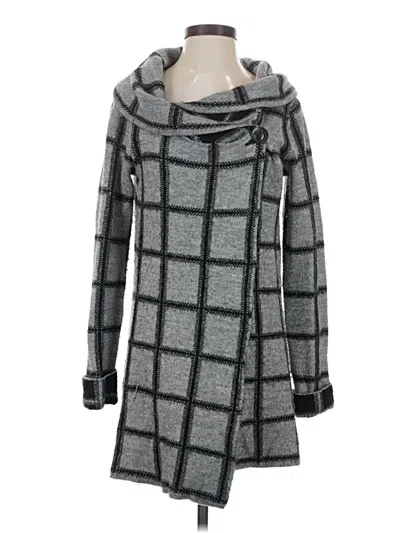 Pre-owned Ellen Tracy Cardigan Sweater In Gray