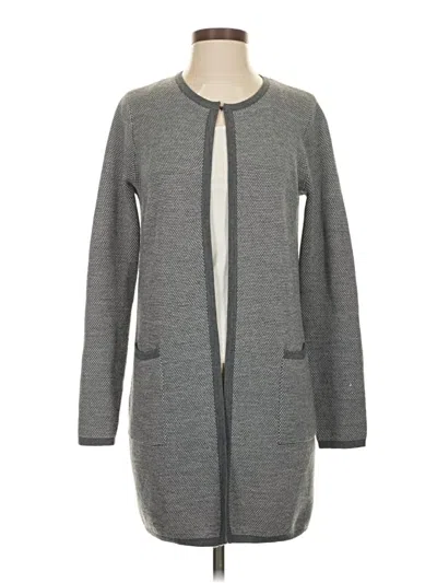 Pre-owned Ellen Tracy Cardigan Sweater In Gray