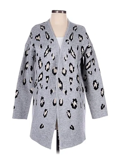 Pre-owned Ellen Tracy Cardigan Sweater In Gray