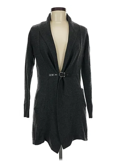 Pre-owned Ellen Tracy Cardigan Sweater In Gray