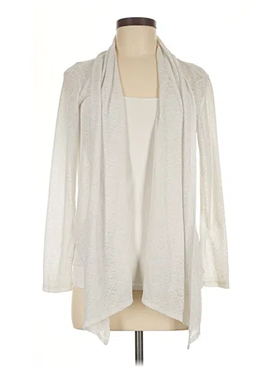 Pre-owned Ellen Tracy Cardigan Sweater In Ivory