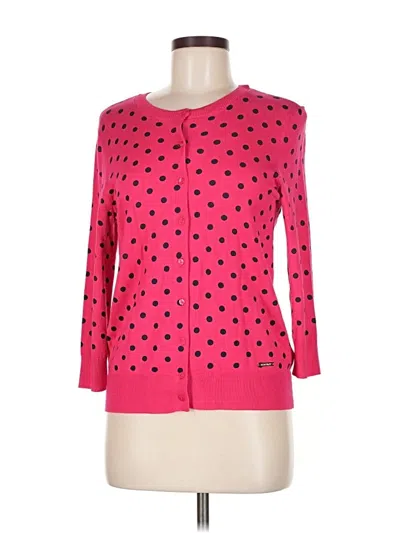 Pre-owned Ellen Tracy Cardigan Sweater In Pink
