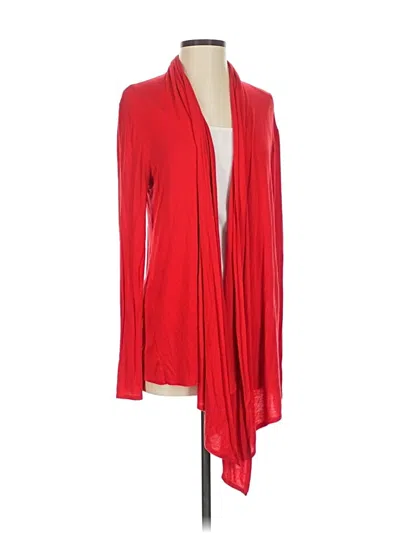 Pre-owned Ellen Tracy Cardigan Sweater In Red