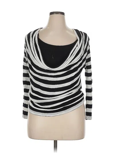 Pre-owned Ellen Tracy Cardigan Sweater In Silver