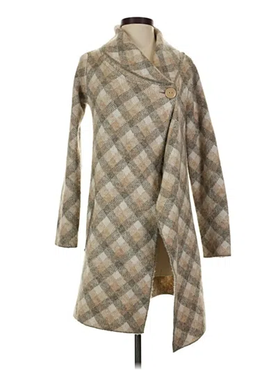 Pre-owned Ellen Tracy Cardigan Sweater In Tan
