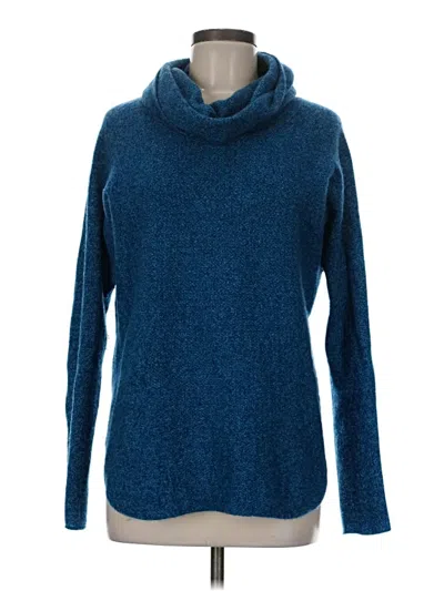 Pre-owned Ellen Tracy Cashmere Pullover Sweater In Blue
