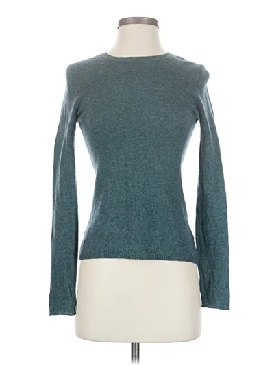 Pre-owned Ellen Tracy Cashmere Pullover Sweater In Blue