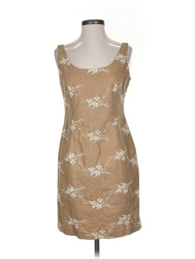 Pre-owned Ellen Tracy Casual Dress In Brown