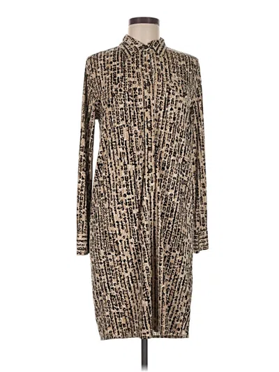 Pre-owned Ellen Tracy Casual Dress In Brown
