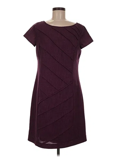 Pre-owned Ellen Tracy Casual Dress In Burgundy