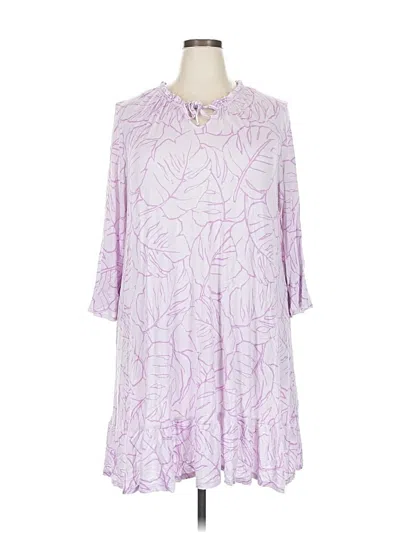 Pre-owned Ellen Tracy Casual Dress In Purple