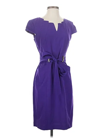 Pre-owned Ellen Tracy Casual Dress In Purple