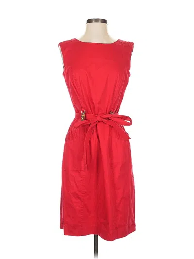 Pre-owned Ellen Tracy Casual Dress In Red