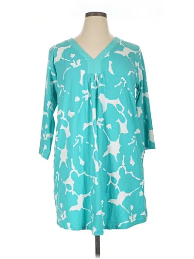 Pre-owned Ellen Tracy Casual Dress In Teal