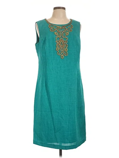 Pre-owned Ellen Tracy Casual Dress In Teal