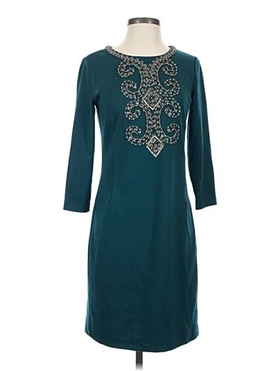 Pre-owned Ellen Tracy Casual Dress In Teal