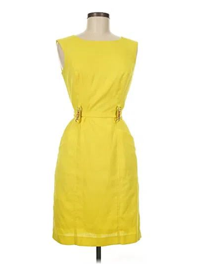 Pre-owned Ellen Tracy Casual Dress In Yellow