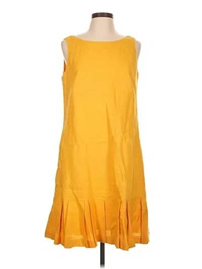 Pre-owned Ellen Tracy Casual Dress In Yellow