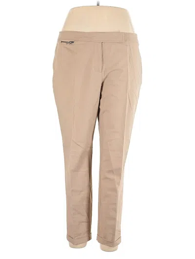 Pre-owned Ellen Tracy Casual Pants In Brown