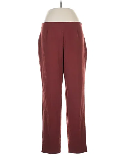 Pre-owned Ellen Tracy Casual Pants In Burgundy