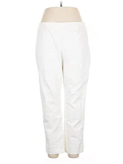 Pre-owned Ellen Tracy Casual Pants In Ivory