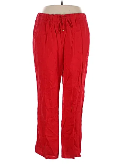 Pre-owned Ellen Tracy Casual Pants In Red