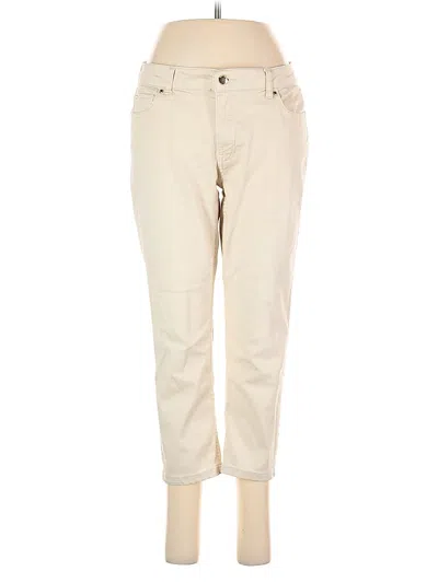 Pre-owned Ellen Tracy Casual Pants In White