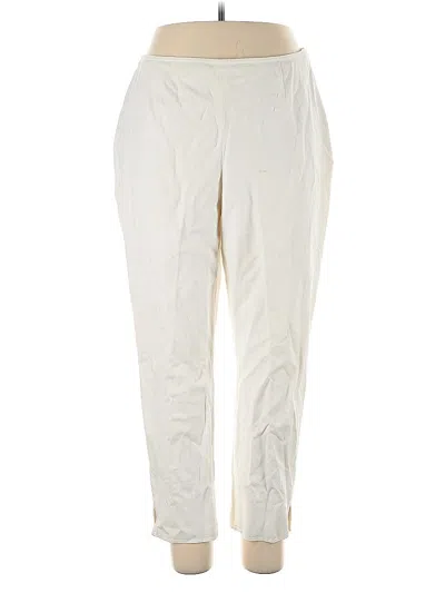 Pre-owned Ellen Tracy Casual Pants In White