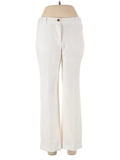 Pre-owned Ellen Tracy Casual Pants In White