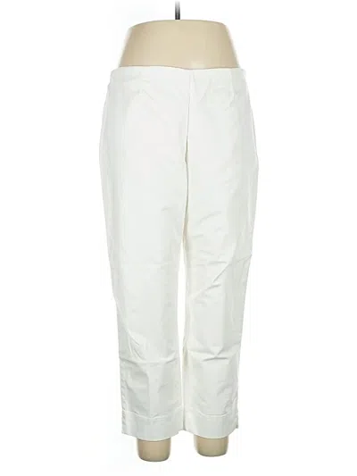 Pre-owned Ellen Tracy Casual Pants In White