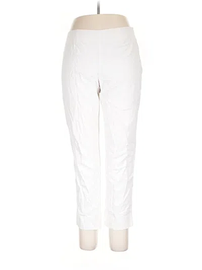 Pre-owned Ellen Tracy Casual Pants In White