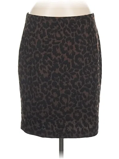 Pre-owned Ellen Tracy Casual Skirt In Brown