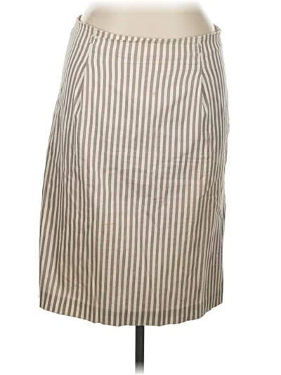 Pre-owned Ellen Tracy Casual Skirt In Brown