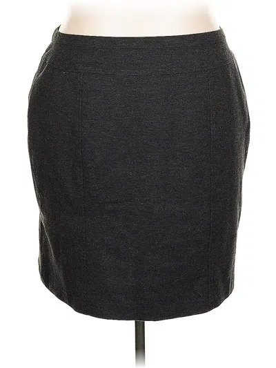 Pre-owned Ellen Tracy Casual Skirt In Gray