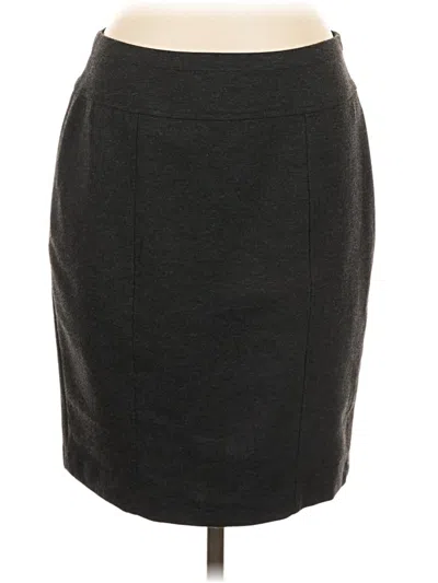 Pre-owned Ellen Tracy Casual Skirt In Gray