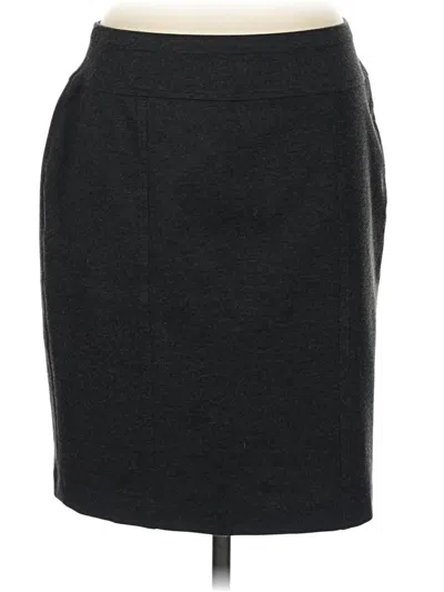 Pre-owned Ellen Tracy Casual Skirt In Gray