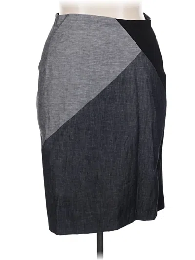 Pre-owned Ellen Tracy Casual Skirt In Gray